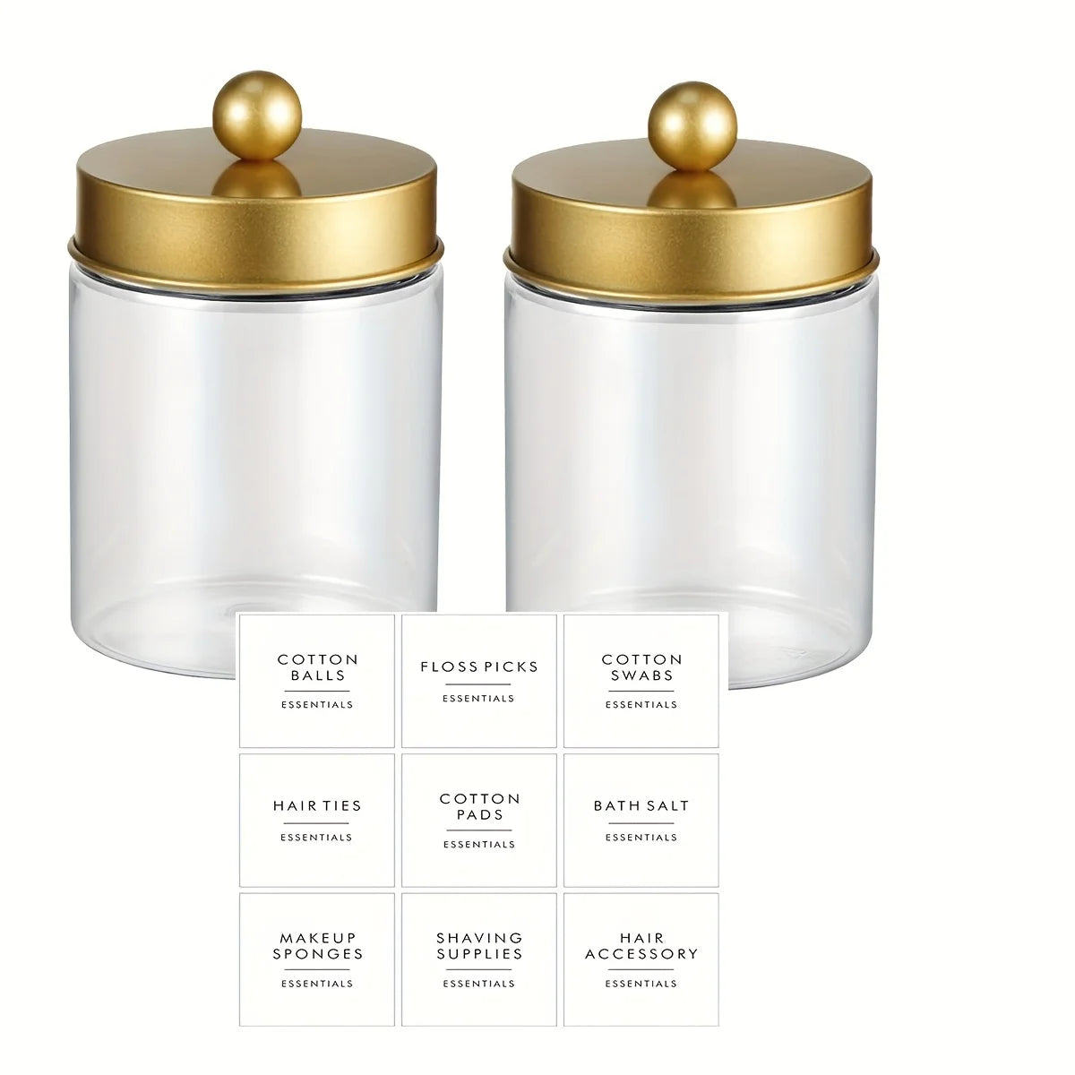 ClearNest™ Bathroom Essentials Jar Set