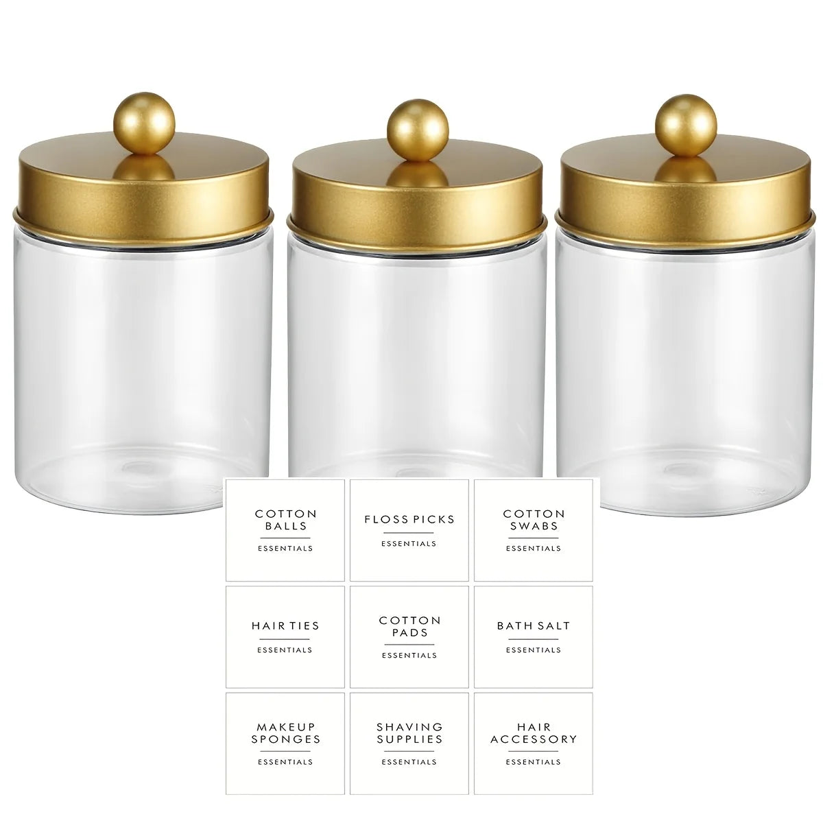 ClearNest™ Bathroom Essentials Jar Set