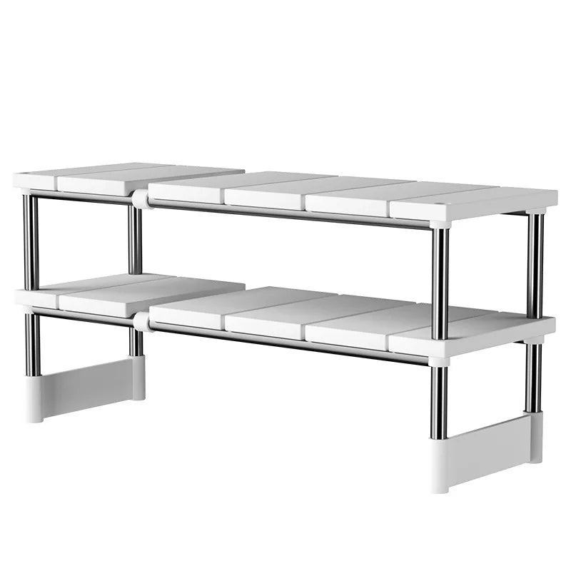 ClearNest™ Adjustable Under Sink Storage Rack