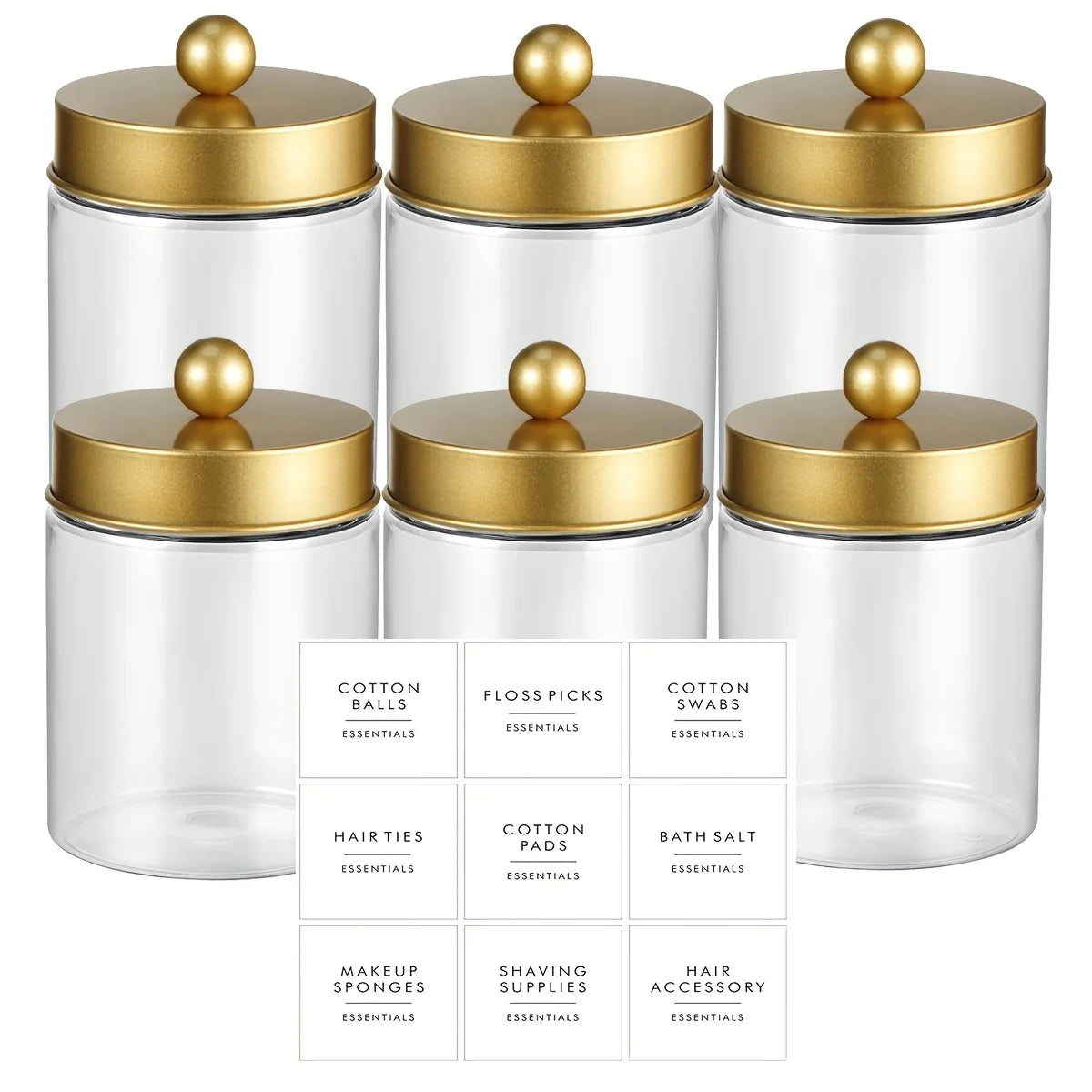 ClearNest™ Bathroom Essentials Jar Set